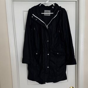 Weatherproof Black Utility Jacket with Hood